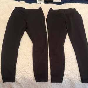 Bundle of 2 PopFit “Jane” Medium Black Leggings